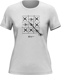 Outdoorzees Women's Fish Tick Tack Toe T-Shirt