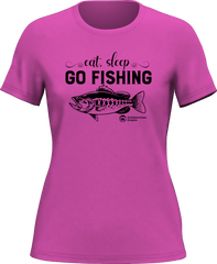 Outdoorzees Women's 'Eat Sleep Go Fishing' T-Shirt
