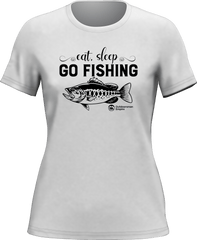 Outdoorzees Women's 'Eat Sleep Go Fishing' T-Shirt