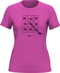 Outdoorzees Women's Fish Tick Tack Toe T-Shirt