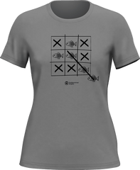 Outdoorzees Women's Fish Tick Tack Toe T-Shirt