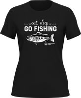 Outdoorzees Women's 'Eat Sleep Go Fishing' T-Shirt