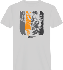 Outdoorzees Unisex Fishing Grunge Bars T-Shirt