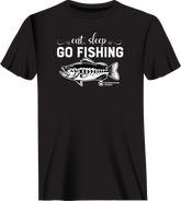 Outdoorzees Unisex 'Eat Sleep Go Fishing' T-Shirt