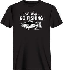 Outdoorzees Unisex 'Eat Sleep Go Fishing' T-Shirt