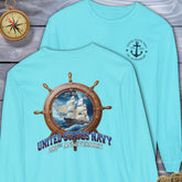 Unisex Navy's 250th Anniversary Comfort Color Long Sleeve T-Shirt