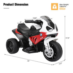 6V Kids Ride On Licensed BMW Trike with Music and Light