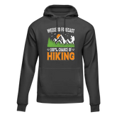 Outdoorzees Unisex 'Weekend Forecast 100% Hiking' Hoodie