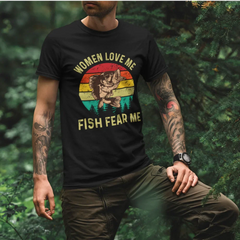 Outdoorzees Unisex 'Women Love Me Fish Hate Me' T-Shirt