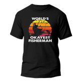 Outdoorzees Unisex 'World's Okayest Fisherman' T-Shirt