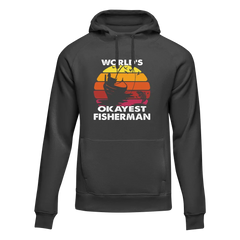 Outdoorzees Unisex 'World's Okayest Fisherman' Hoodie