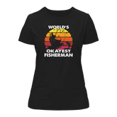 Outdoorzees Women's 'World's Okayest Fisherman' T-Shirt