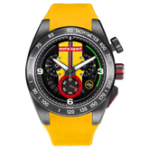Motorsport Men's FlatOut - Black Dial, Yellow Strap - 100m