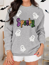 HALLOWEEN Women's 'Spooky' Ghost Sequin Sweatshirt