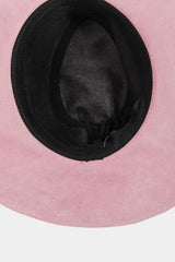 Women's Braided Faux Suede Sun Hat