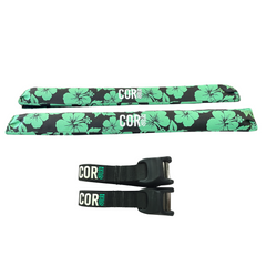 Aero Roof Rack Pad with 10' Scratch-Resistant Tie Downs - Flat Bars