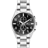 Oceanaut Men's Escapade - Black Dial, Silver Bracelet - 100m