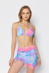 Women's Three-Piece Bikini Swimsuit with Skirt Cover-Up - CRUEL SUMMER