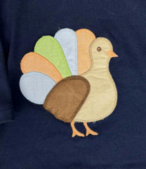 Kid's Unisex 'Turkey Harry' Long Sleeve Play T-Shirt THANKSGIVING