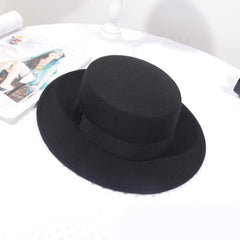 Women's Flat Top Big Brim Hat