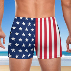 Men's American Flag Swim Trunks - Size S-3XL