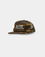 Unisex 'Badlands' Black Camo Trucker Hat