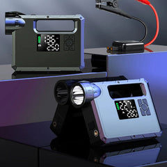 Five-In-One Emergency Start Power Supply With Air Pump w/ Light