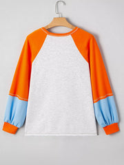 HALLOWEEN Women's Pumpkin Print Long Sleeve T-Shirt