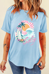 Women's 'Salty' Surf Graphic Tee