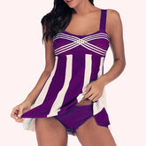 Women's Striped Tankini Swimsuit