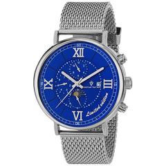 Christian Van Sant Men's Somptueuse LTD - Blue Dial, Silver Bracelet - 100m