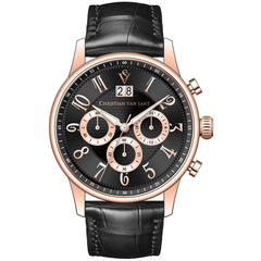 Christian Van Sant Men's Heritage - Black Dial - 50m