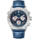 Oceanaut Men's Flight - Blue/Silver Dial, Blue Strap - 100m