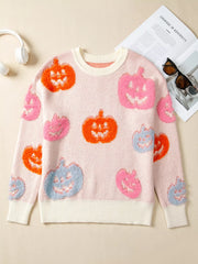 HALLOWEEN Women's Cute Pumpkin Pattern Sweater