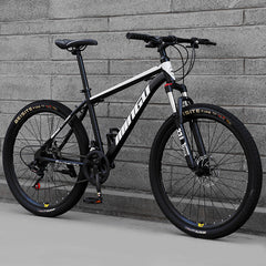 21-30 Speed Mountain Bike with 24/26 Inch Disc Brakes, Shock Absorption