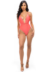 Women's Luxe Wrap Crisscross One-Piece Swimsuit