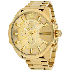Diesel Men's Mega Chief - Gold Dial - 100m