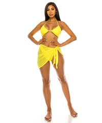 Women's 'Beach Bombshell' Three-Piece Bikini Swimsuit