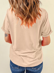 HALLOWEEN Women's Bowknot Pumpkin & Ghost Graphic T Shirt
