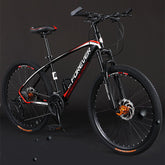 24-36 Speed Mountain Bike with Aluminum Alloy Frame, Oil Pressure Double Disc Brakes, Shock Absorption