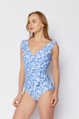 Women's One-Piece Swimsuit - Blossom Blue