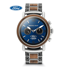 Original Grain Men's Ford.com Western Mechanical Chrono 44mm - Blue Dial
