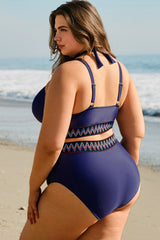 Women's Plus Size High Waist Two-Piece Bikini Swimsuit