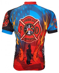 Men's American Firefighter Cycling Jersey