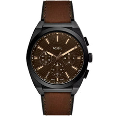 Fossil Men's Everett Chronograph - Brown Dial - 50m