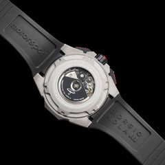 Giorgio Piola Design Men's G5 Delta Automatic Titanium Swiss Sport Chrono Watch - Blue Dial, Black Strap - 100m