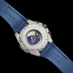 Giorgio Piola Design Men's G5 Delta Automatic Titanium Swiss Sport Chrono Watch - Blue Dial/Strap - 100m