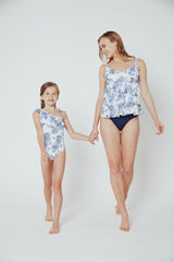 Girl's One-Piece Swimsuit - Rose Sky