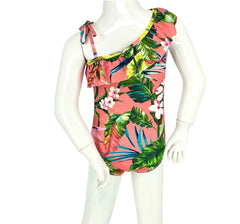Girl's One-Piece Swimsuit - Molokai Coral