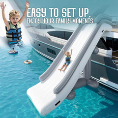 Large 16 Foot Commercial Inflatable Yacht Water Slide with Pump